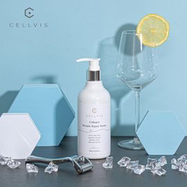 CELLVIS Collagen Wrinkle Repair Serum 300ml Professional Aesthetic Grade Marine Collagen Lifting Pore Elasticity Sebum Control Skin Barrier Serum _ Made in Korea